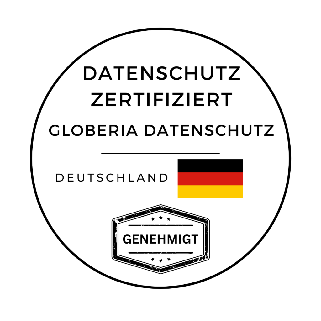 Data Protection Seal from Globeria Datenschutz Externer Datenschutzbeauftragter fĂĽr Gesundheitspflege